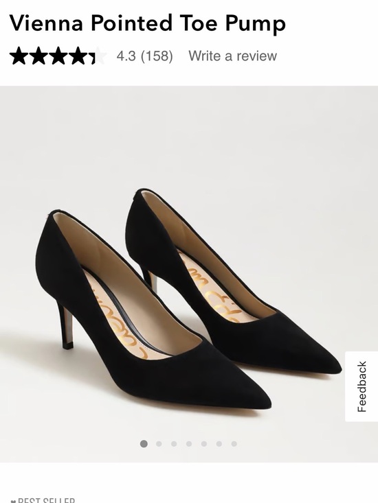 Sam Edelman Shoes - Sam Edelman Vienna Black Pointed Toe Heels